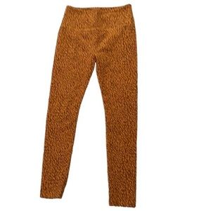 🌺 LOU & GREY Cotton Leopard Print High Rise Essential Leggings Gold Women’s XS
